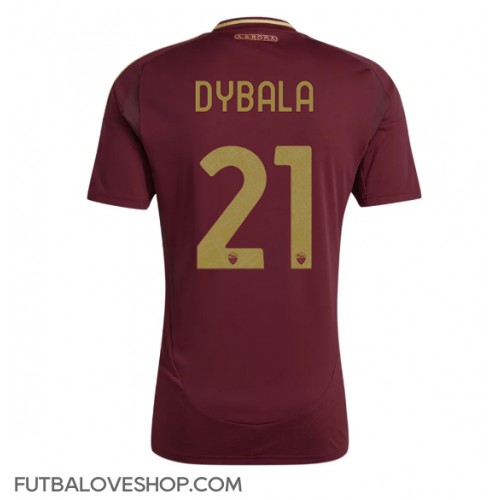 Dres AS Roma Paulo Dybala #21 Domáci 2024-25 Krátky Rukáv